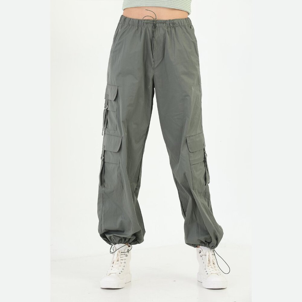 Olive Green Cargo Pants for Women
